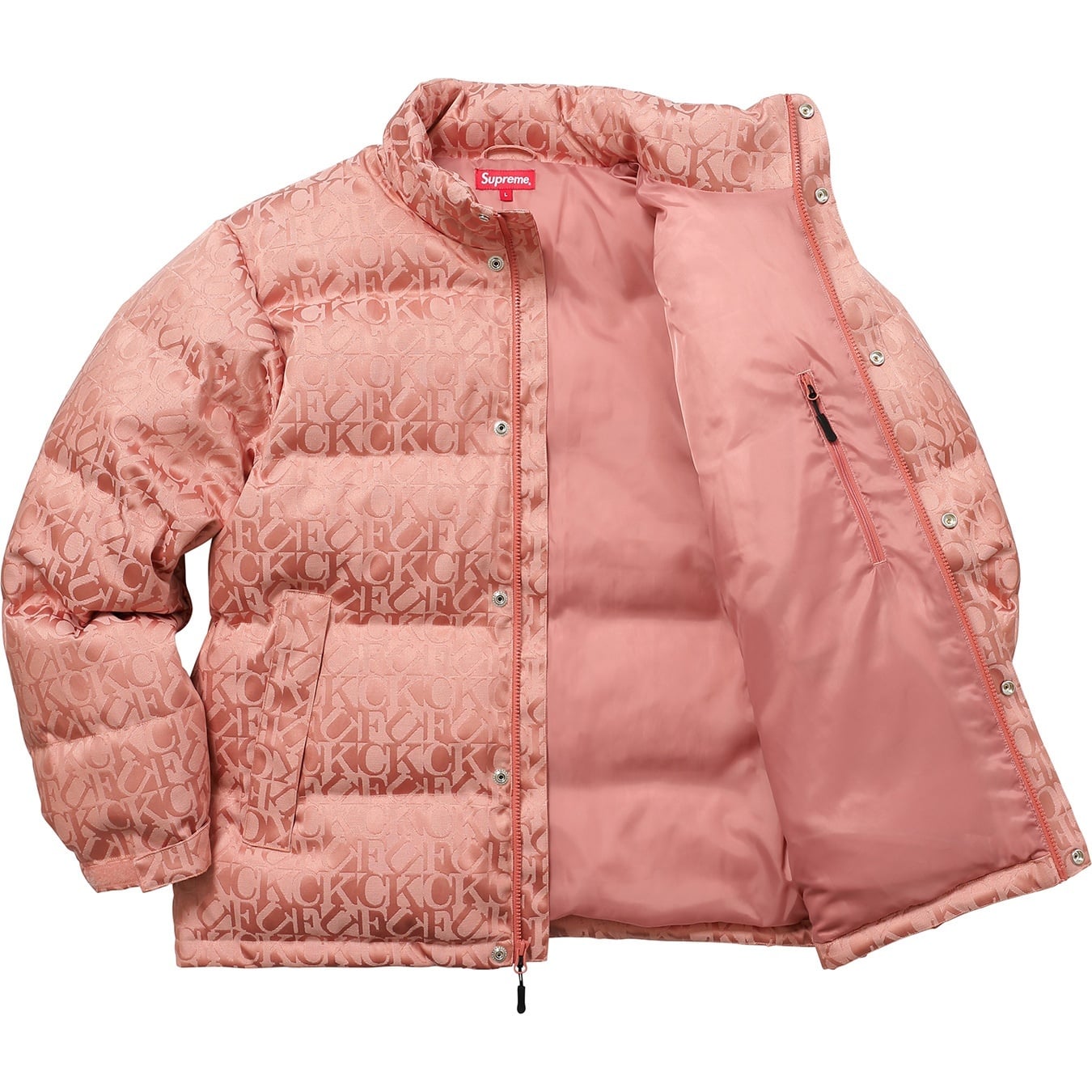 Fuck Jacquard Puffy Jacket view 13